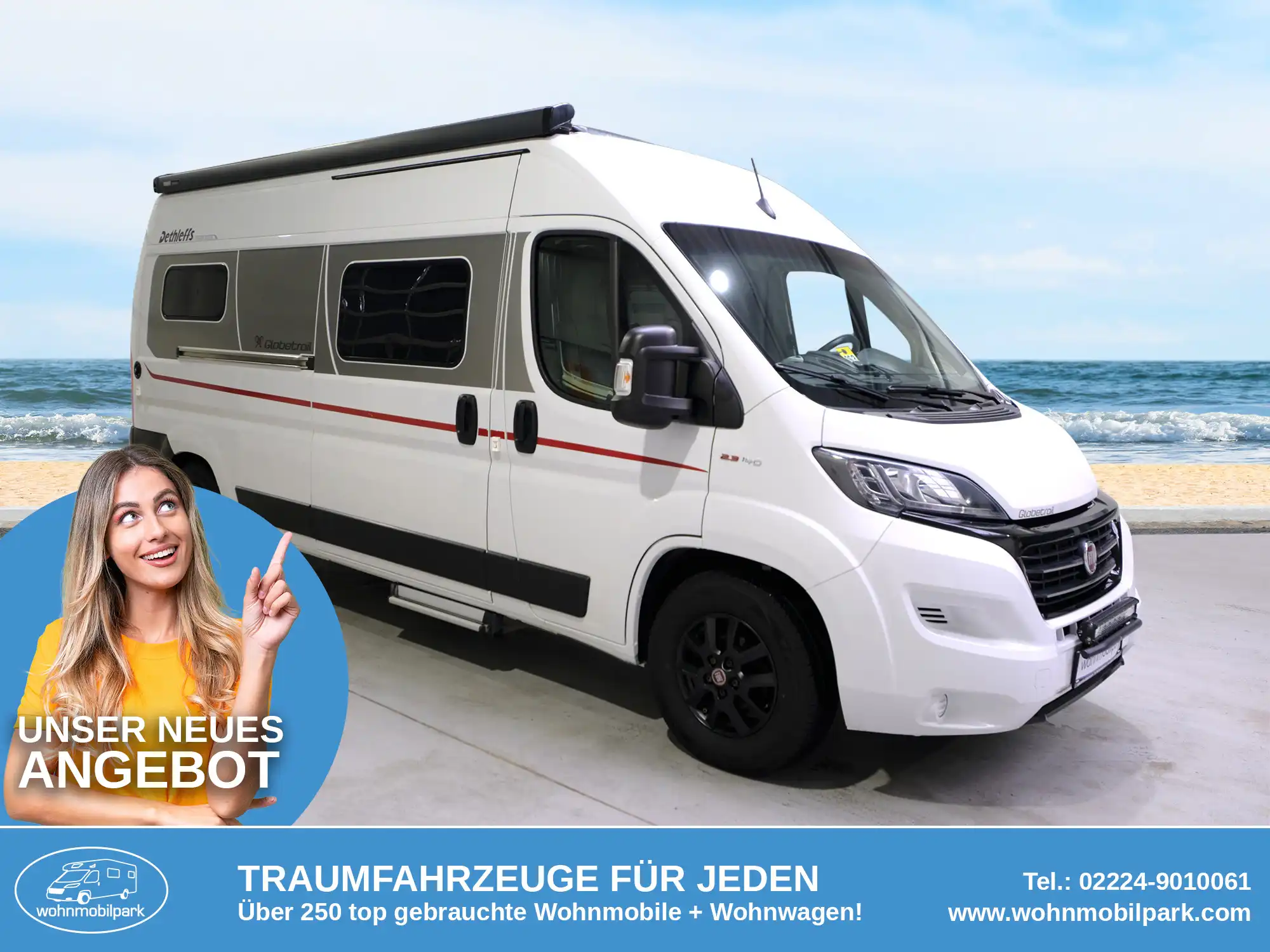 DETHLEFFS Globetrail 600 Just90 Kastenwagen gebraucht kaufen in Bad Honnef